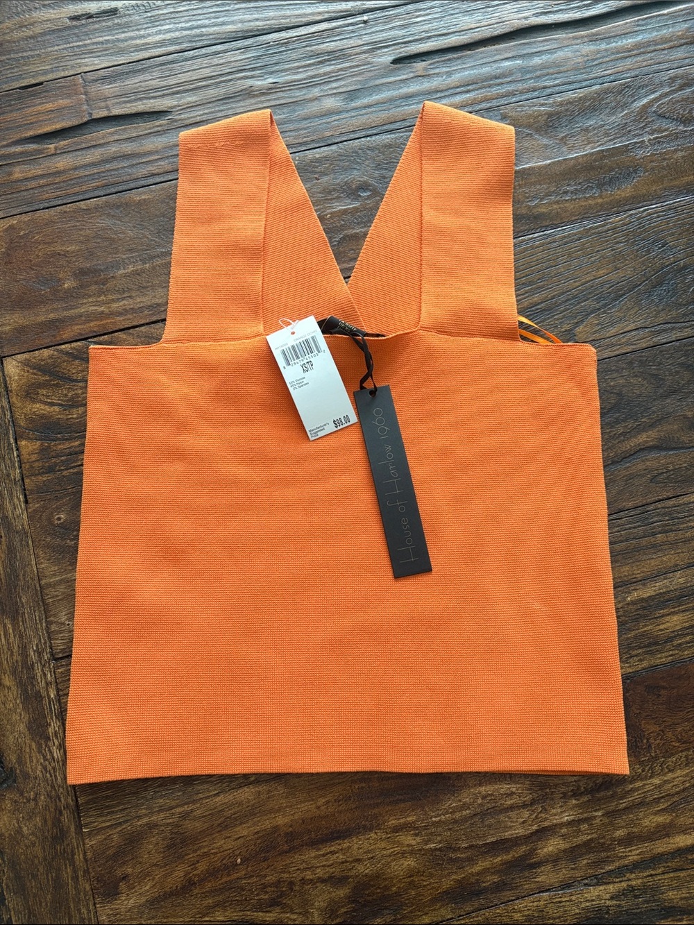 House of Harlow 1960 Vibrant Orange Knit Tote